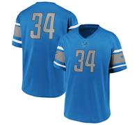 NFL Detroit Lions 34 Jersey Shirt Polymesh Franchise Supporters Iconic Jersey