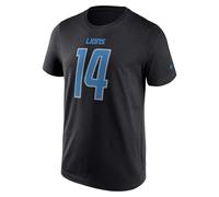 NFL Detroit Lions Name and Number Graphic Amon-Ra St. Brown #14 T-Shirt Black