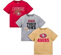 NFL Gerber Unisex Baby 3 Pack Short Sleeve Team Fan Tee Shirt