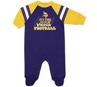 NFL Gerber Unisex Baby Standard Footed Sleep and Play, Team Color, 3-6 Months