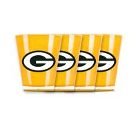 NFL Green Bay Packers 4 Shot Glass Glasses Set Shot Glass Shot Glasses Acrylic