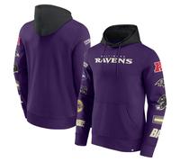 NFL Hoody Baltimore Ravens Fleece Patched Out Hooded Pullover Hooded Sweater
