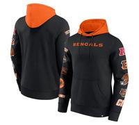NFL Hoody Cincinnati Bengals Fleece Patched Out Hooded Pullover Hooded Sweater