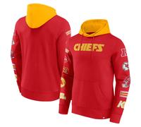 NFL Hoody Kansas City Chiefs Fleece Patched Out Hooded Pullover Hooded Sweater