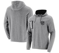 NFL Hoody Logo Shield Shield Gray Mono Premium Graphic Hooded Sweater Pullover