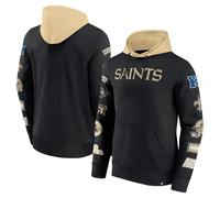 NFL Hoody New Orleans Saints Fleece Patched Out Hooded Pullover Hooded Sweater