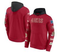 NFL Hoody San Francisco 49ers Fleece Patched Out Hooded Pullover Hooded Sweater