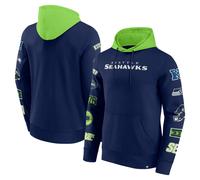 NFL Hoody Seattle Seahawks Fleece Patched Out Hooded Pullover Hooded Sweater