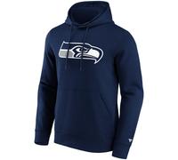 NFL Hoody Seattle Seahawks Navy Logo Primary Graphic Sweater Hooded Pullover