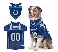 NFL Indianapolis Colts Dog Premium Jersey with Coordinated Tie Bandana Included, Size X-Small Official NFL Pet Apparel, Breathable Mesh, Durable, Team Logo Design, Cat Sports Jerseys T-Shirt