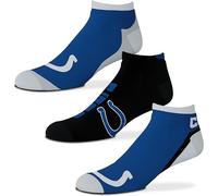 NFL Indianapolis Colts Socks Stockings 3 Pack Flash Sneaker Socks