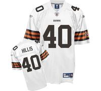 NFL Jersey Cleveland Brown Peyton Hillis White Throwback Football Premier Jersey