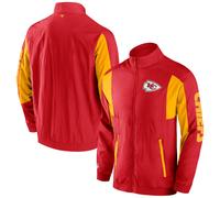 NFL Kansas City Chiefs Jacket Foundation Woven Crinkle Track Jacket Windbreaker