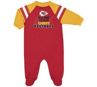 NFL Kansas City Chiefs Team Sleep And Play Footies, red/yellow Kansas City Chiefs, 3-6 Months