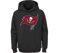 NFL Kids Youth 8-20 Team Color Alternate Polyester Performance Primary Logo Pullover Sweater Sweatshirt Hoodie, Tampa Bay Buccaneers Gray, 8