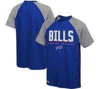 NFL Kids Youth 8-20 Unleashed Color Block Team Color Performance Primary Logo Short Sleeve T-Shirt, Buffalo Bills, 10-12