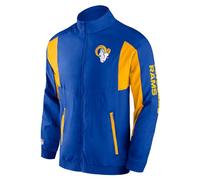 NFL Los Angeles Rams Foundation Woven Crinkle Track Jacket Wind Jacket, multicoloured, M
