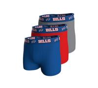 NFL Men's 3pk Boxers Bills Underwear, Multicoloured, L