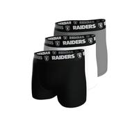 NFL Men's 3pk Boxers Raiders Underwear, Multicoloured, L