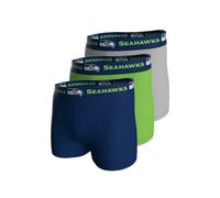 NFL Men's 3pk Boxers Seahawks Underwear, multicoloured, M