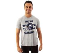 NFL Mens Grey Seattle Seahawks Short Sleeved T-Shirt - Small