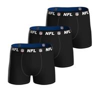 NFL Men's Shield 3pk Boxers, Black, M EU