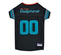 NFL Miami Dolphins Rivalry Dog Jersey, Officially Licensed NFL Pet Jersey for Dogs & Cats, Dolphins Football Dog Shirt, Rivalry Edition Pet Apparel for Game Day, Team Logo Pet Clothing, Size Large