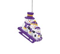 NFL Minnesota Vikings Tree Decoration Snowman Sledding Snowmen Sledding Pendant Ornament Christmas Tree