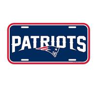 NFL New England Patriots License Plate, Team Color, One Size