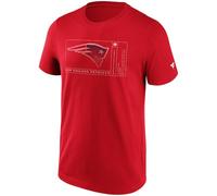NFL New England Patriots T-Shirt Angle Facade Red, red, L