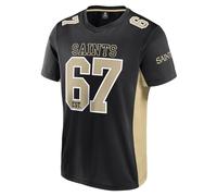 NFL New Orleans Saints Core Foundation Top Polymesh Shirt Black, black, L