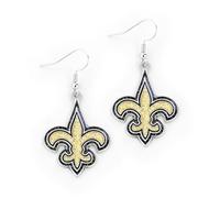 NFL New Orleans Saints Glitter Dazzle Earrings