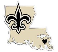 NFL New Orleans Saints Home State Decal, Gold, One Size