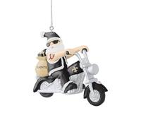 NFL New Orleans Saints Tree Decoration Santa on Motorcycle Pendant Ornament Christmas Tree