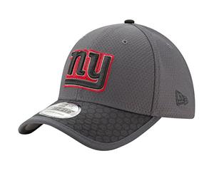 NFL New York Giants Adult Men Graphite black Sideline 39Thirty Stretch Fit Cap,Small/Medium,Graphite