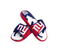 NFL New York Giants Mens Sport Shower Gel Slide Flip Flop SandalsSport Shower Gel Slide Flip Flop Sandals, Colorblock Big Logo, Large (11-12)