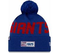 Nfl New York Giants Ny Road Sideline 2019 Bobble Beanie Cuffed Knit Newera