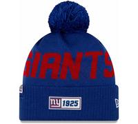 Nfl New York Giants Ny Road Sideline 2019 Bobble Beanie Cuffed Knit Newera