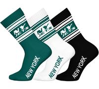 NFL Unisex Ny Jets 3pk Crew Socks Sport Socks (Pack of 3)