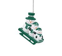 NFL New York Jets Tree Decoration Snowman Sledding Snowmen Sledding Pendant Ornament Christmas Tree