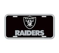 NFL Oakland Raiders License Plate, Team Color, One Size