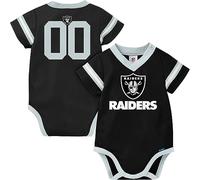 Gerber Baby-Boy Jersey Bodysuit - NFL Las Vegas Raiders - Black/Silver - 6-12 Months