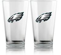 NFL Philadelphia Eagles Glacier 2-Piece Set Beer Glass Pilsner Beer Glass...