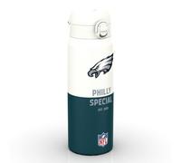 NFL Philadelphia Eagles Sports Vacuum Insulated Water Bottle, 750ml/24oz | Removable Straw, Leak Proof Insulated Drinking Bottle, Easy to Open, Secure Lock, Dishwasher Safe, Flip Cover, Metal Bottle