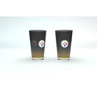NFL Pittsburgh Steelers 2 Pint Glass Glasses Set Beer Beer Glass 475ml Team C...