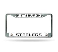 NFL Pittsburgh Steelers Chrome Plate Frame,12-Inch by 6-Inch,Silver