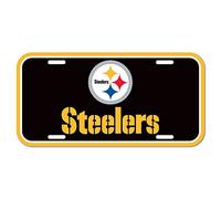 NFL Pittsburgh Steelers License Plate, Team Color, One Size