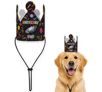 NFL Pittsburgh Steelers Pet Birthday Crown, Licensed Dog & Cat Birthday Party Hat, Football Team Costume Accessory, Pet Celebration Outfit