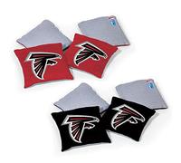 NFL Pro Football Dual Sided Bean Bags by Wild Sports, 8 Count, Premium Toss Bags for Cornhole Set - Great for Tailgates, Outdoors, Backyard
