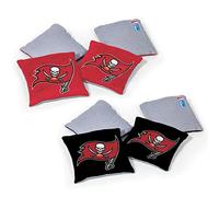 NFL Pro Football Dual Sided Bean Bags by Wild Sports, 8 Count, Premium Toss Bags for Cornhole Set - Great for Tailgates, Outdoors, Backyard